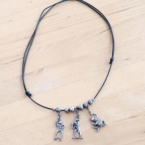 Silver Frog Pendant Necklace